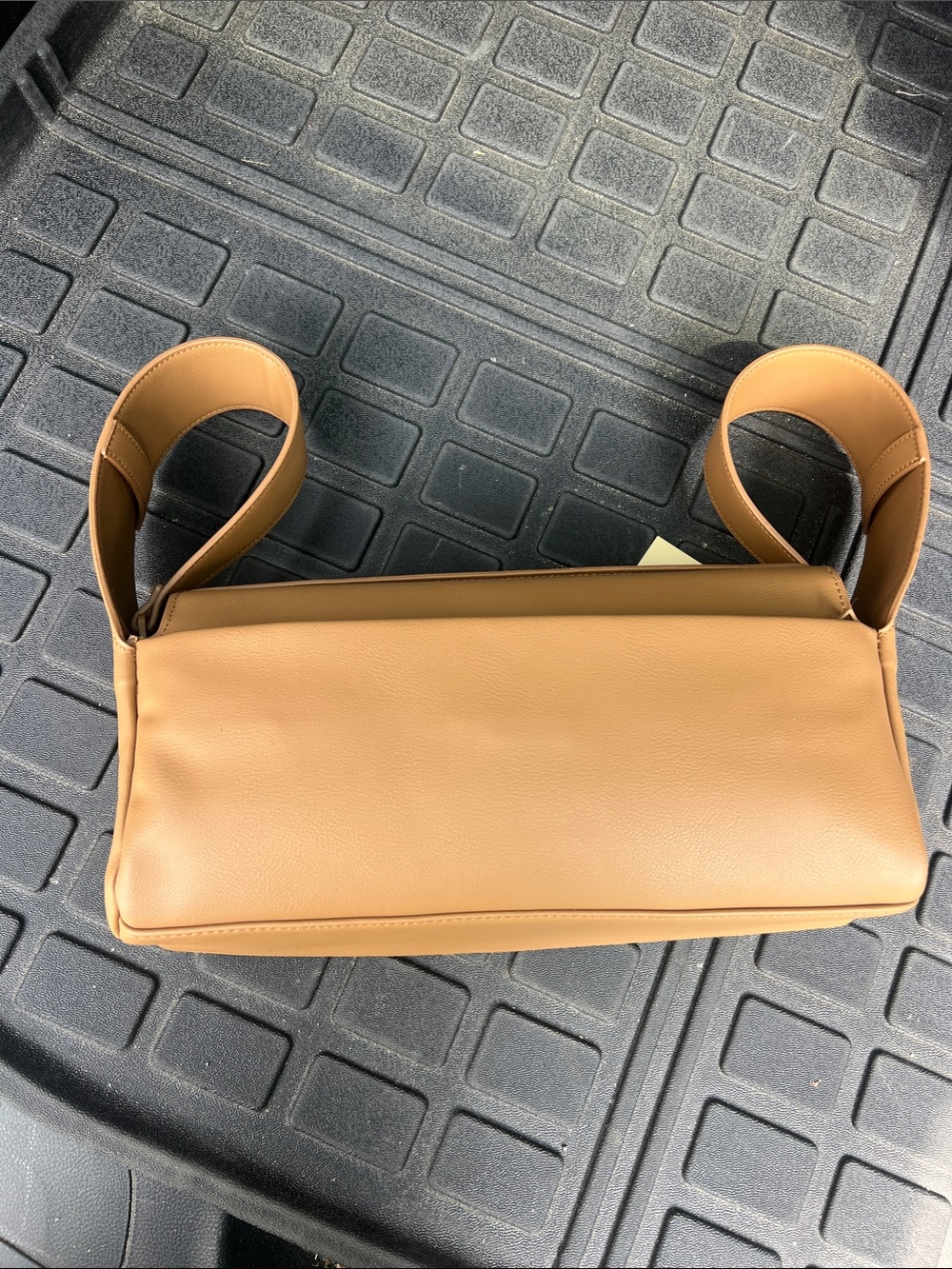 NWT BEIS Convertible Stroller Caddy/Shoulder Bag with Wide Strap Tan - Picture 10 of 12